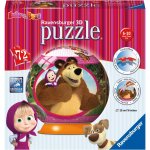 Ravensburger 3D puzzleball Máša a medvěd 72 ks – Sleviste.cz
