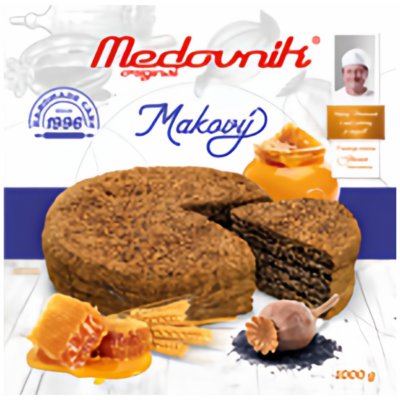 Medovník originál Makový 1 kg – Zboží Mobilmania