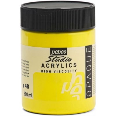 Pébéo Studio Acrylics akrylové barvy 500 ml 48 základní žlutá – Hledejceny.cz