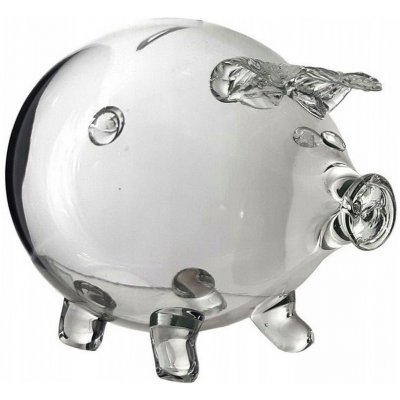 Pokladnička Prasátko skleněné – Zboží Mobilmania