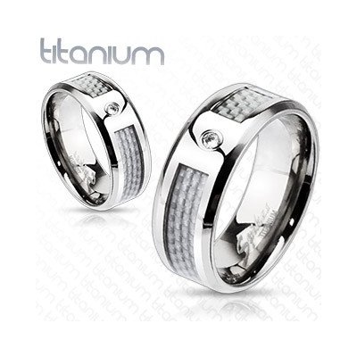Spikes USA dámský snubní prsten titan TT1033 – Zboží Mobilmania