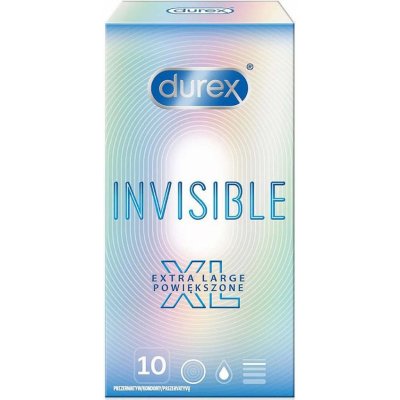 Durex Invisible XL 10 ks – Zboží Mobilmania