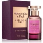 Abercrombie & Fitch Authentic Night parfémovaná voda dámská 30 ml – Hledejceny.cz