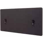 Design-Shop Akustický panel na stůl HWC-G75 dvoustěnná látka/textil 60 x 120 cm hnědo-šedá – Zboží Dáma