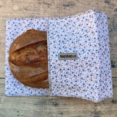 Chlebapsa - kapsa na chléb, béžová s modrými kvítky MagsBags.cz – Zbozi.Blesk.cz