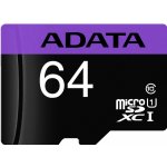 ADATA microSDXC 64 GB UHS-I U1 AUSDX64GUICL10A1-RA1 – Zboží Živě