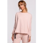 M491 Pullover oversized top with side splits candypink – Zboží Mobilmania