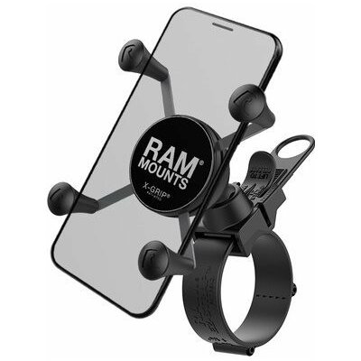 kompletní sestava univerzálního držáku X-Grip na řídítka do průměru 60 mm, RAM Mounts – Zboží Živě