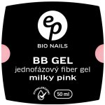 Bio Nails BB jednofázový hypoalergenní gel Fiber milky pink 15ml – Zboží Mobilmania