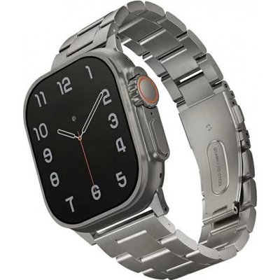 UNIQ Osta band Apple Watch 42/44/45/ 49mm Series 1/2/3/4/5/6/7/8/SE/SE2/Ultra Stainless Steel /titanium silver UNIQ-49MM-OSTASIL – Zboží Mobilmania