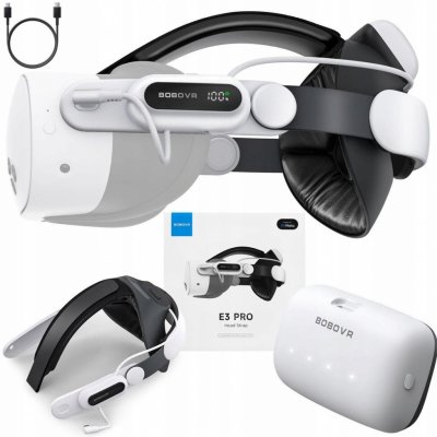 BOBOVR E3 Pro Battery Strap Meta Quest 3S, Quest 3 – Zboží Živě