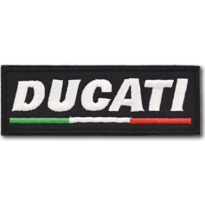 Moto nášivka Ducati tricolor 9 cm x 3 cm – Zboží Mobilmania