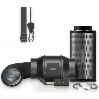 AC Infinity Air Filtration Kit 150 mm Inline Fan with Speed Controller Carbon Filter & Ducting Combo – Hledejceny.cz