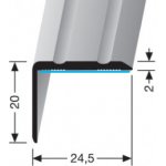 Küberit® Schodový samolepící profil černý 24,5x20mm, 300cm – Zbozi.Blesk.cz