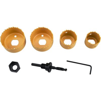 Extol CRAFT Vrtáky vykružovací korunkové, sada 6 ks, 4 průměry 32-54mm, HSS/Bi-metal1808 – Hledejceny.cz