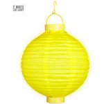 Lampion 20cm s LED světlem žlutý – Zbozi.Blesk.cz