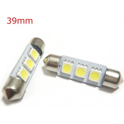 Sofita led žárovka 3 smd 39mm DC12V Bílá – Hledejceny.cz