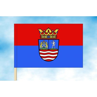 LIBEA, s.r.o. Győr-Moson-Sopron vlajka Rozměr: 40×60 cm, Uchycení: Návlek na žerď – Hledejceny.cz