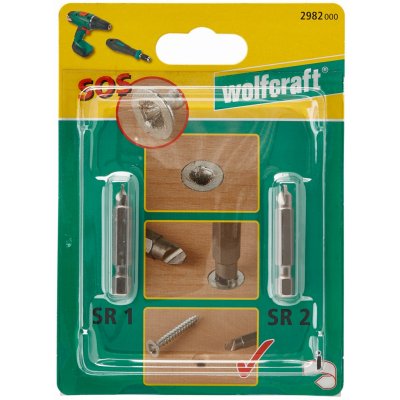 Wolfcraft 2 Vytahováky vadných šroubů 2982000 – Zboží Dáma