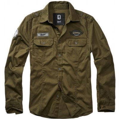 Brandit pánská košile Luis Vintage shirt olive – Hledejceny.cz