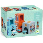 Lelin Toys Stohovací kostky s autíčky – Zboží Živě
