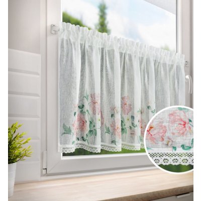 Dekorační krátká vitrážová záclona do kuchyně RIMA 150x60 cm MyBestHome – Hledejceny.cz