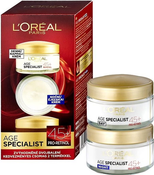 L\'Oréal Paris Age Specialist 45+ denní + noční krém 2 x 50 ml dárková sada
