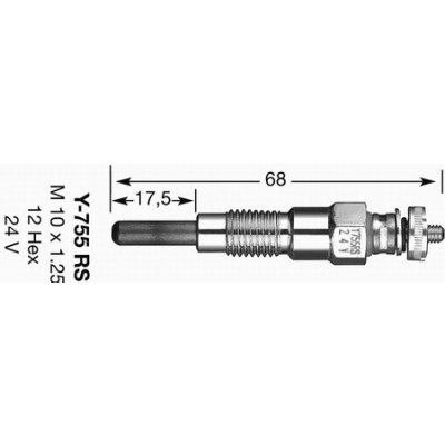 Žhavící svíčka NGK Y-755RS – Hledejceny.cz