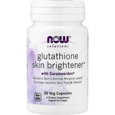 Now Foods Glutathione Skin Brightener + Ceramosides 30 veg kapslí – Hledejceny.cz
