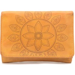 Noelia bolger dámská kožená peněženka 5118 žlutá mandala
