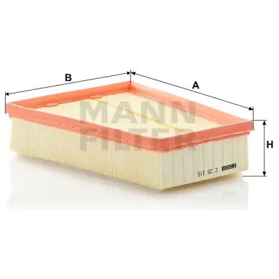 MANN FILTER Vzduchový filtr C 25 115 – Hledejceny.cz