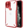 Pouzdro a kryt na mobilní telefon Apple Pouzdro Nillkin Cyclops Case durable phone case with a camera cover and foldable kickstand iPhone 12 Pro / iPhone 12 red