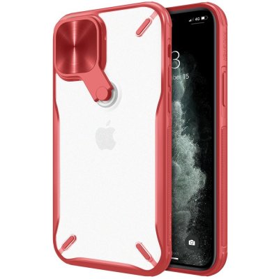 Pouzdro Nillkin Cyclops Case durable phone case with a camera cover and foldable kickstand iPhone 12 Pro / iPhone 12 red – Zboží Mobilmania