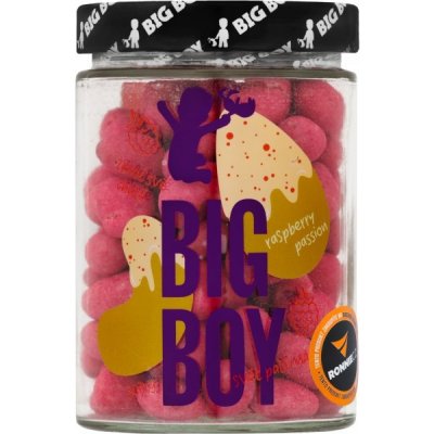 BigBoy Big Boy Raspberry passion Mandle a kešu v bílé čokoládě s malinovým prachem 300 g