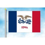 LIBEA, s.r.o. Iowa vlajka Rozměr: 60×90 cm, Uchycení: Karabiny na stožár – Hledejceny.cz