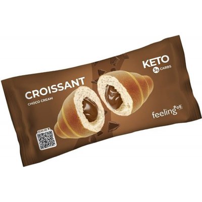 FeelingOK Chocolate Cream-Filled Croissant 50 g – Hledejceny.cz