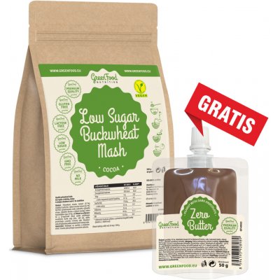 GreenFood Nutrition LOW CARB Rychlá kaše Pohanková 500 g – Zboží Mobilmania