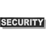 Nášivka: SECURITY [velká] černá | bílá – Sleviste.cz