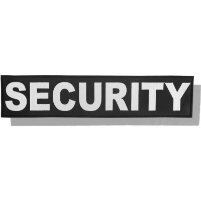 Nášivka: SECURITY [velká] černá | bílá – Sleviste.cz