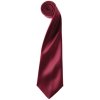 Kravata Premier Workwear Pánská saténová kravata PR750 Burgundy