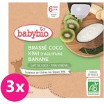 Babybio Svačinka s kokosovým mlékem kiwi a banán 4 x 85 g – Zboží Mobilmania