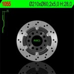 BRZDOVÝ KOTOUČ NG1055, ZADNÍ, SUZUKI BURGMAN 400 03-04, AN 250 (03-06) (PLOVOUCÍ) (210x60,2x5) – Hledejceny.cz