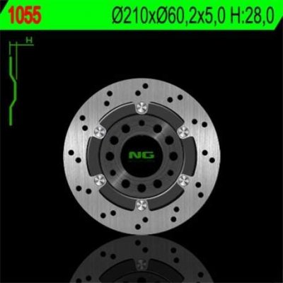 BRZDOVÝ KOTOUČ NG1055, ZADNÍ, SUZUKI BURGMAN 400 03-04, AN 250 (03-06) (PLOVOUCÍ) (210x60,2x5) – Hledejceny.cz