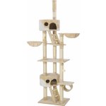 Tectake Kočičí škrabadlo šedé Hansi 40 x 65 x 240-260 cm – Zboží Dáma
