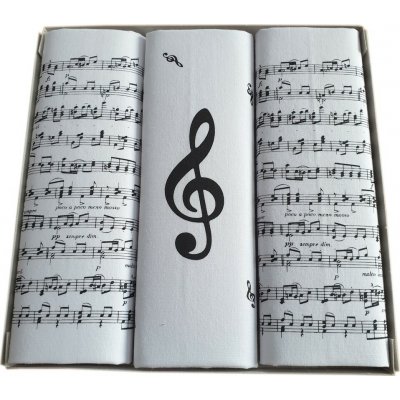 Etex kapesník M59 Noty dárková krabička 3 ks – Zboží Dáma