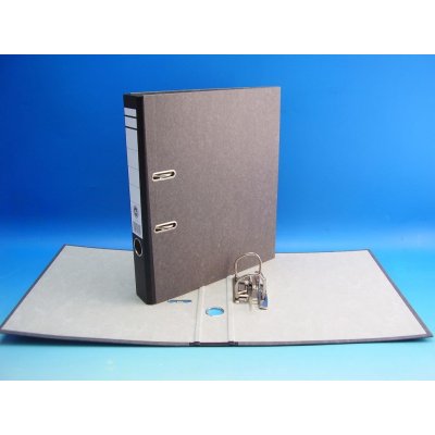 Herlitz pákový pořadač A4 4,5 cm rado, mramor černý – Zboží Živě