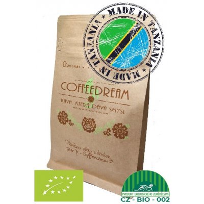 COFFEEDREAM TANZÁNIE Nkwenda KARAGWE 16 Up Jemné mletí český turek Káva 0,5 kg – Sleviste.cz