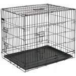 A.K. for Pets skládací klec černá 2x dveře 92,5 x 57,5 x 64 cm – Zboží Mobilmania