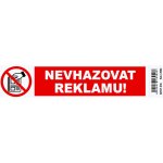 Samolepka Nevhazovat reklamu – Sleviste.cz