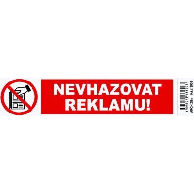 Samolepka Nevhazovat reklamu – Sleviste.cz